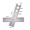 Dtacke Portable Stainless Steel Ceramic Tile Hole Locator Universal Punching