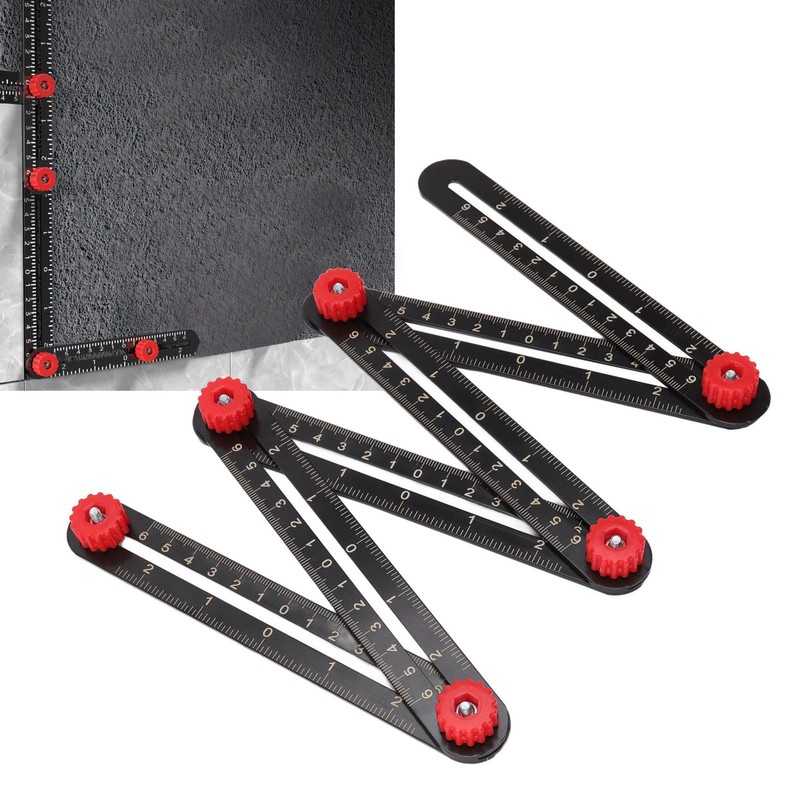 Aluminum Alloy Multi Angle Measuring Ruler Universal Opening Locator Measurement