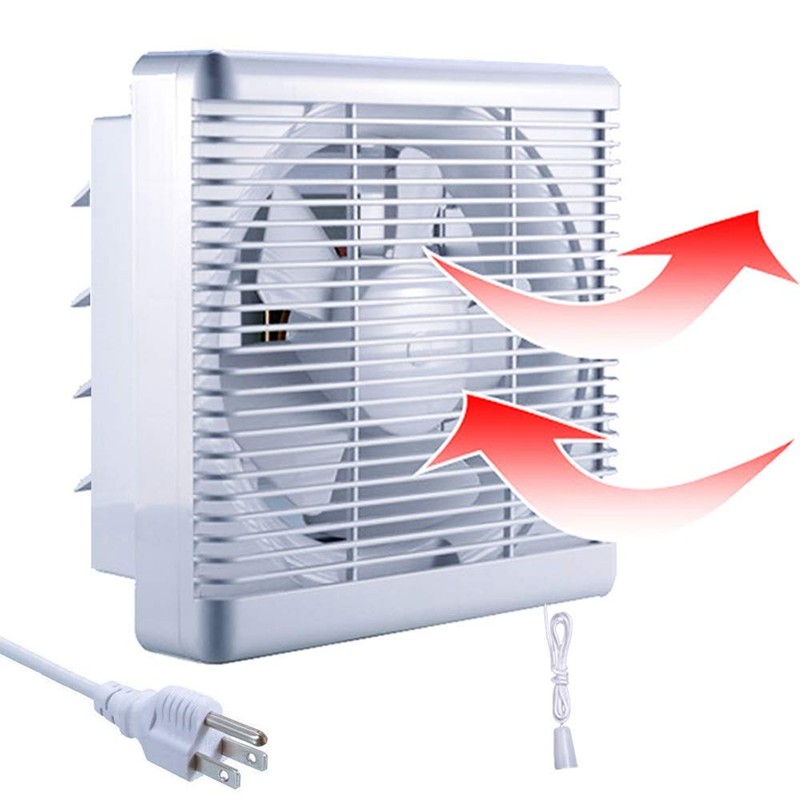 SAILFLO 8 Inch Window Shutter Exhaust Fan, 9.5 x 9.5