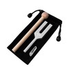Tuning Fork Crystal Tuner 4096hz Mallet with Natural Crystal, Rubber