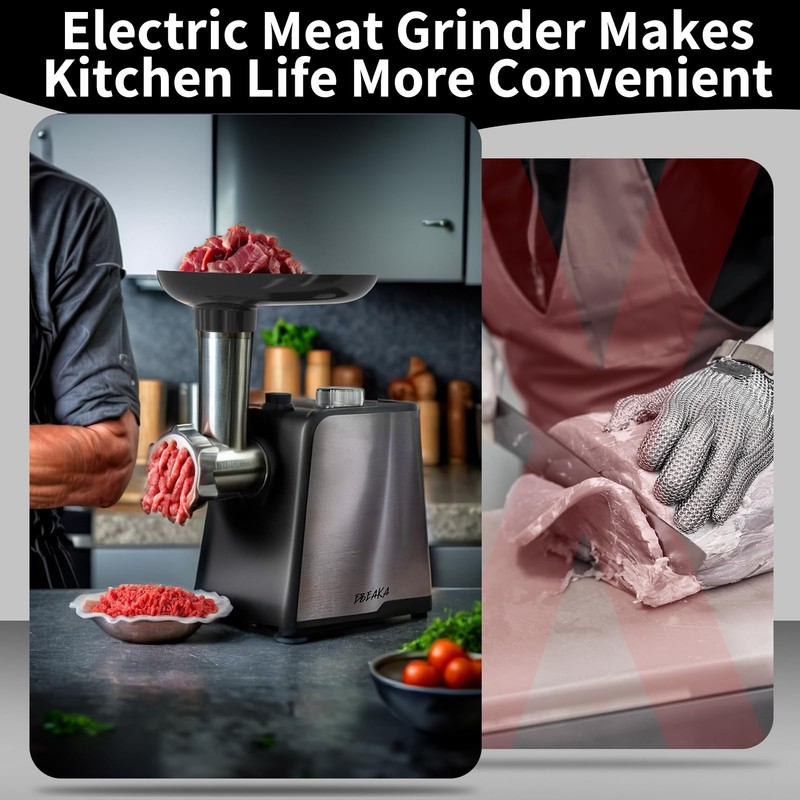 EBEAKA Electric Meat Grinder & Sausage Stuffer Maker, Heavy Duty