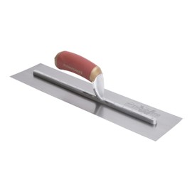 MARSHALLTOWN The Premier Line PB64D 14-Inch by 4-Inch PermaShape Carbon Steel Finishing Trowel with CurvedDuraSoft Handle