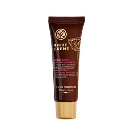 YVES ROCHER - Crema para Manos Riche Crème FPS 30, Nutre, previene y reduce las manchas de las manos, Fórmula Vegana, 50 ml