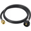 CALPOSE 6 Feet Propane Adapter Hose, 1lb to 20lb Adapter