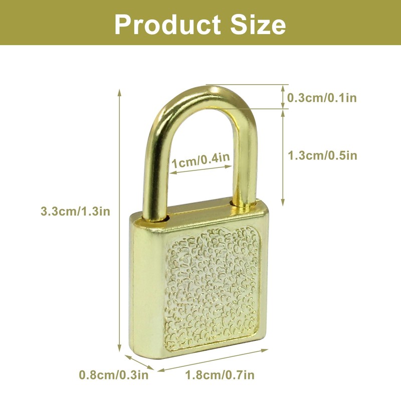 Litoexpe 10 Pcs Mini Cute Diary Padlock Tiny Small Luggage