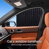 Universal Magnetic Track car Sunshade (Back Row Black 2 PCS)