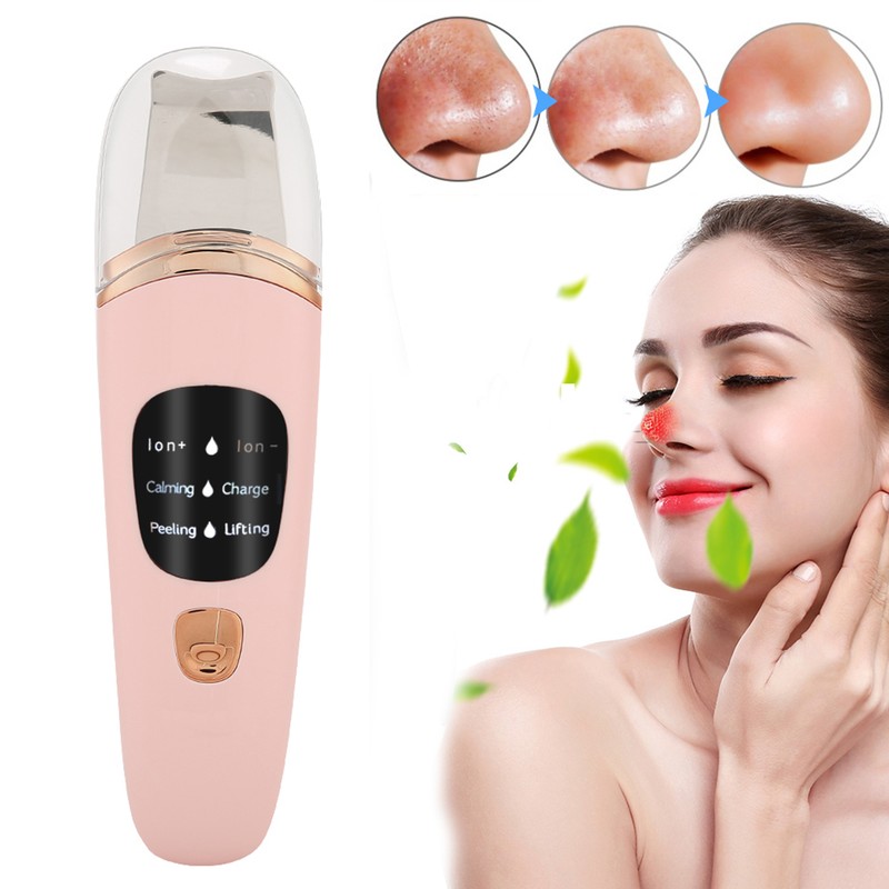 Face Skin Scrubber Vibration Face Peeling Machine Ultrasonic Exfoliating SkinCare