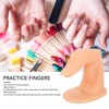 50pcs Nailed False Fingers Practice Fingers for Hand Nail Art