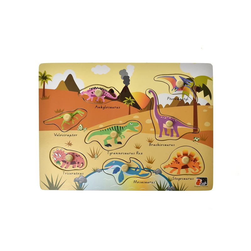 Koala Dream 2 in 1 Dinosaur Peg Puzzle