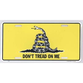 Hangtime Don't Tread on Me Metal License Plate