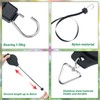 KINGLAKE 2 Pcs Retractable Hanging Basket Pulley System, Hanging Basket