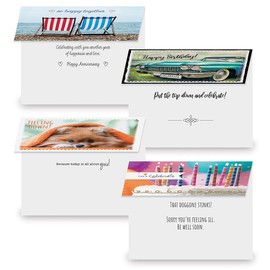 Modern Messages All Occasion Greeting Cards with Seals Value Pack - Set of 40 (20 Designs), Large 5 x 7 Inch Cards, Birthday, Sympathy, Get Well, More