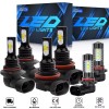 AUIMSOCO LED Headlight Fog Light Bulbs For Dodge RAM 1500