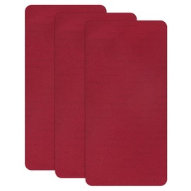 M METERXITY 3-Pack Polyester Repair Patches, 7.9 x 3.9 Self-Adhesive Fabric Repair Patches Waterproof Lightweight for Clothes/Sofas/Tents/Bags/Car Seats [Wine Red]