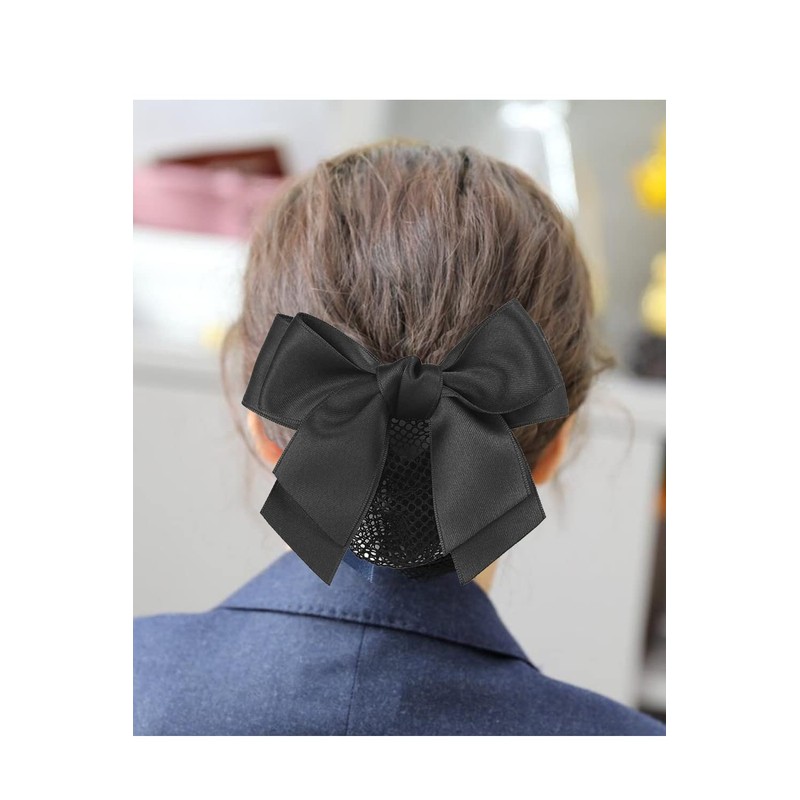 YFFSFDC Chignon Net Barrette with Net, Bun Net, Hair Net,