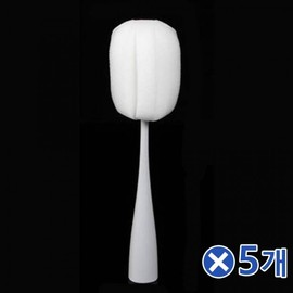 Modern Soft Sponge Bottle Cleaning Brush - Gray x 5 Pcs Bottle Brush