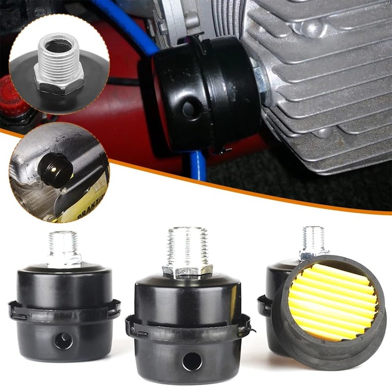 12mm Air Compressor Spare Parts Metal Air Compressor Intake Filter