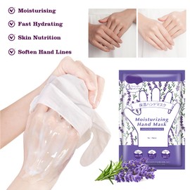 Lavender Mositurizing Hand Mask, Hydrating Hand Masks for Dry Cracked Hands, Hand Mask for Soft and Smooth Touch Hands for Women, 5 Pairs