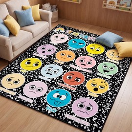 4x3.3FT Composition Notebook Calm Down Social-Emotional Classroom Rug