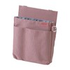 Kutsuwa BE025PK Apron Bag, Stationery Apron Bag, Thin Pocket, Pink,