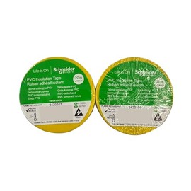 huzur elektrik Coloured Electrical Tape | Electrical Insulation Tape for Indoor Wiring Harnesses | High Quality Vinyl, Wear-Resistant, Moisture-Resistant, Corrosion Resistant, Alkaline (2, Yellow)