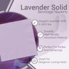 Lavender Solid Beverage Napkins - (Pack of 20) - Perfect