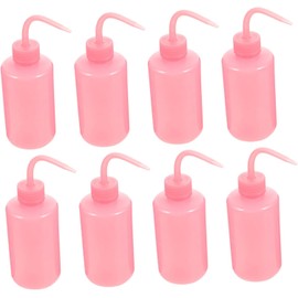 Garneck Botella Exprimible Material Abs para Limpieza de Pestañas Rosa 250ml Capacidad Paquete de 8 Piezas, Adecuado para Limpieza y Medición de Líquidos para Limpieza y Medición de Líquidos