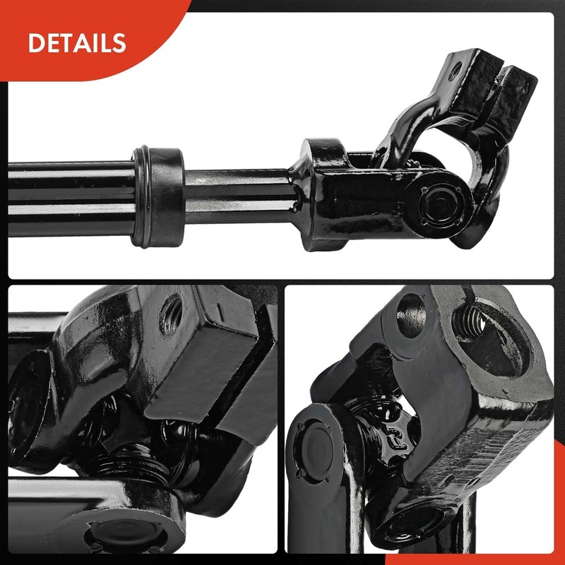 A-Premium Lower Intermediate Steering Column Shaft with U-Joint Coupler Compatible
