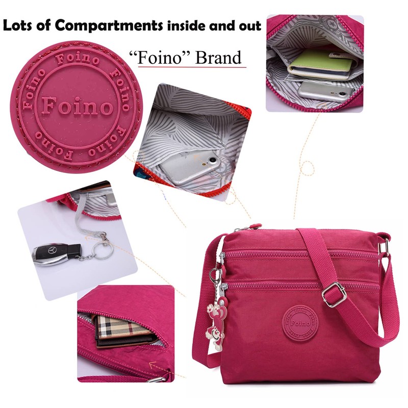 Foino Women's 910 Shoulder Bag, Black, Medium