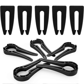 10pcs Gas Stove Knob Locks,Safety Covers Stove Knob Stove Proof Knob Oven,Gas Stove Baby Proof Knobs Locks, Easy to Install and Use (black)