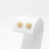 Aretes de Ojos Ojitos en Chapa de Oro de 22K