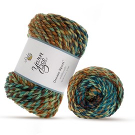 Yarn Bee Bulky – Soft Skein – 76 Yards of 80% Acrylic & 20% Superwash Wool Yarn for Crocheting Blankets, Hats, & More – DIY Handcrafting Accessories