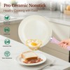 M MELENTA Pots and Pans Set Non Stick, Pink Ceramic