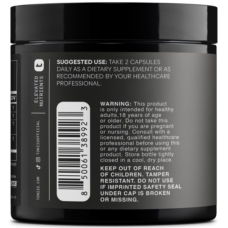 Toniiq NMNH Supplement – Ultra High Potency 1,000mg Complex with