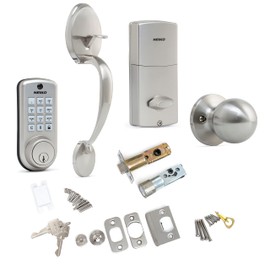 NEIKO 52906A Digital Door Lock, Keyless Entry Door Lock, Electronic Keypad, Front Door Combination, Stainless Steel & Zinc Alloy, Front Door Lock Set Keyless Entry with Deadbolt, Home Security, Office