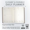 Gallery Leather Desk Daily Planner 2026, Elegantly Bound Daily Calendar