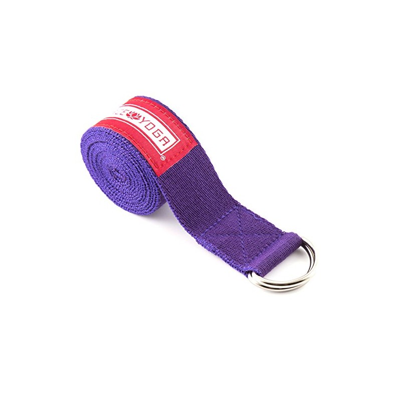 Peace Yoga 10ft Exercise Strap Purple