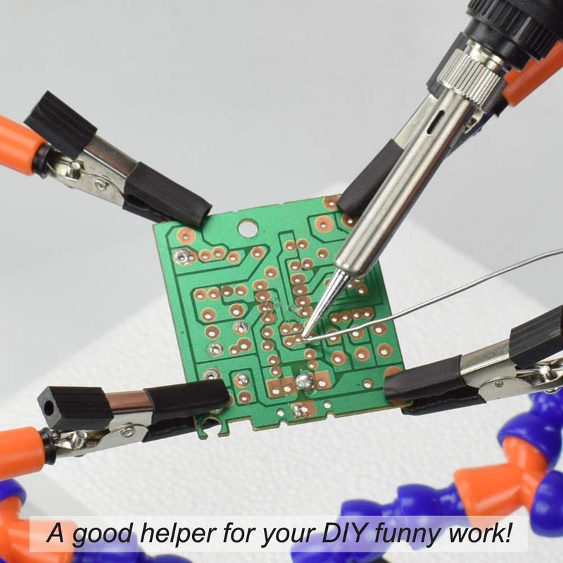 Helping Hands Soldering Clamp Aid,No Hands Soldering Wire Clip Holder