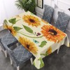Walmsco Tablecloth Yellow Sunflower Decor For Dining Room Kitchen Rectangular