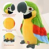 Surplex Electric Talking Parrot Toy, Voice Repeat and Singing in