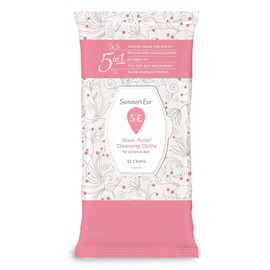 Summer's Eve Cleansing Cloths for Sensitive Skin, Sheer Floral, 32 ea