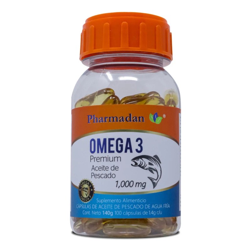 Omega 3 Aceite De Pescado 100 Caps Sabor Neutro