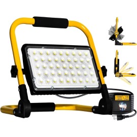 Unbranded Work Light, 10000LM Bright LED Work Lights with Stand, IP66 Waterproof 100W