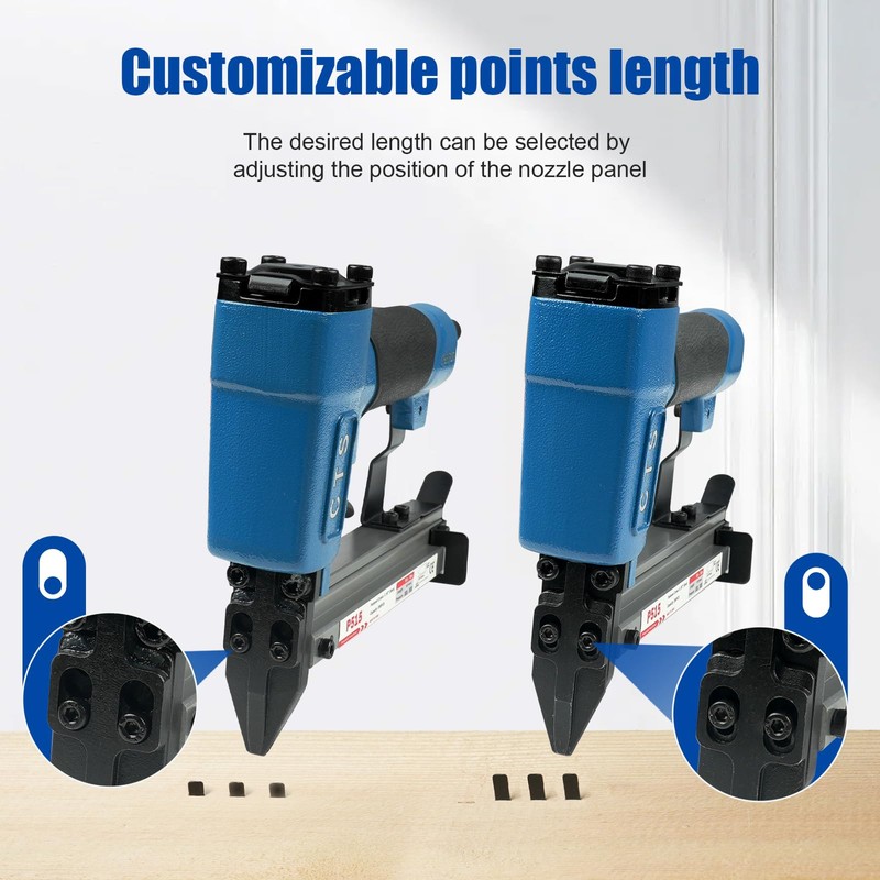 P515 Pneumatic Flexible Point Driver with 1000 Flexible Point Nails,