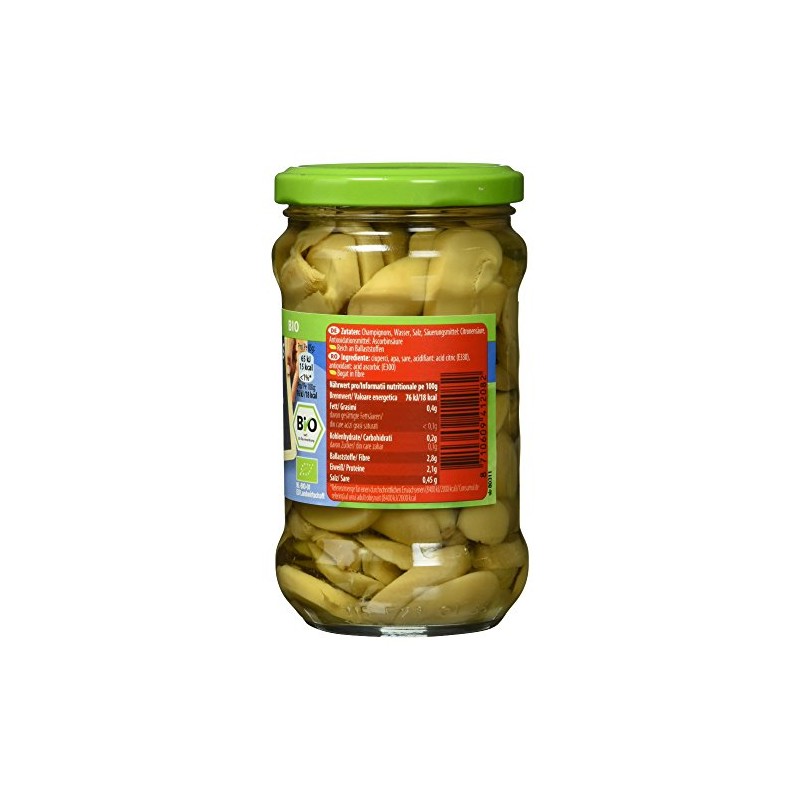 Lutece Organic Mushrooms in Slices, 280 g, Drained Weight 170