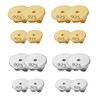 LIANRISES Pack of 16 Stud Earrings Clasps Gold Silver Earring