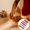 5Pcs Wooden Massage Sticks, Red Wood Traditional Thai Massage Tool,
