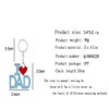 ShiQiao Spl I Love Dad Keychain