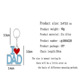 ShiQiao Spl I Love Dad Keychain