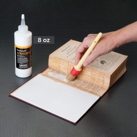 LINECO Neutral pH Adhesive 8 Oz, Acid-Free, All-Purpose Glue, Dries Clear and Remains Flexible. Used for Bookbinding and Book Repair, Framing, Collages, Paper Art and Crafts, Pack of 2